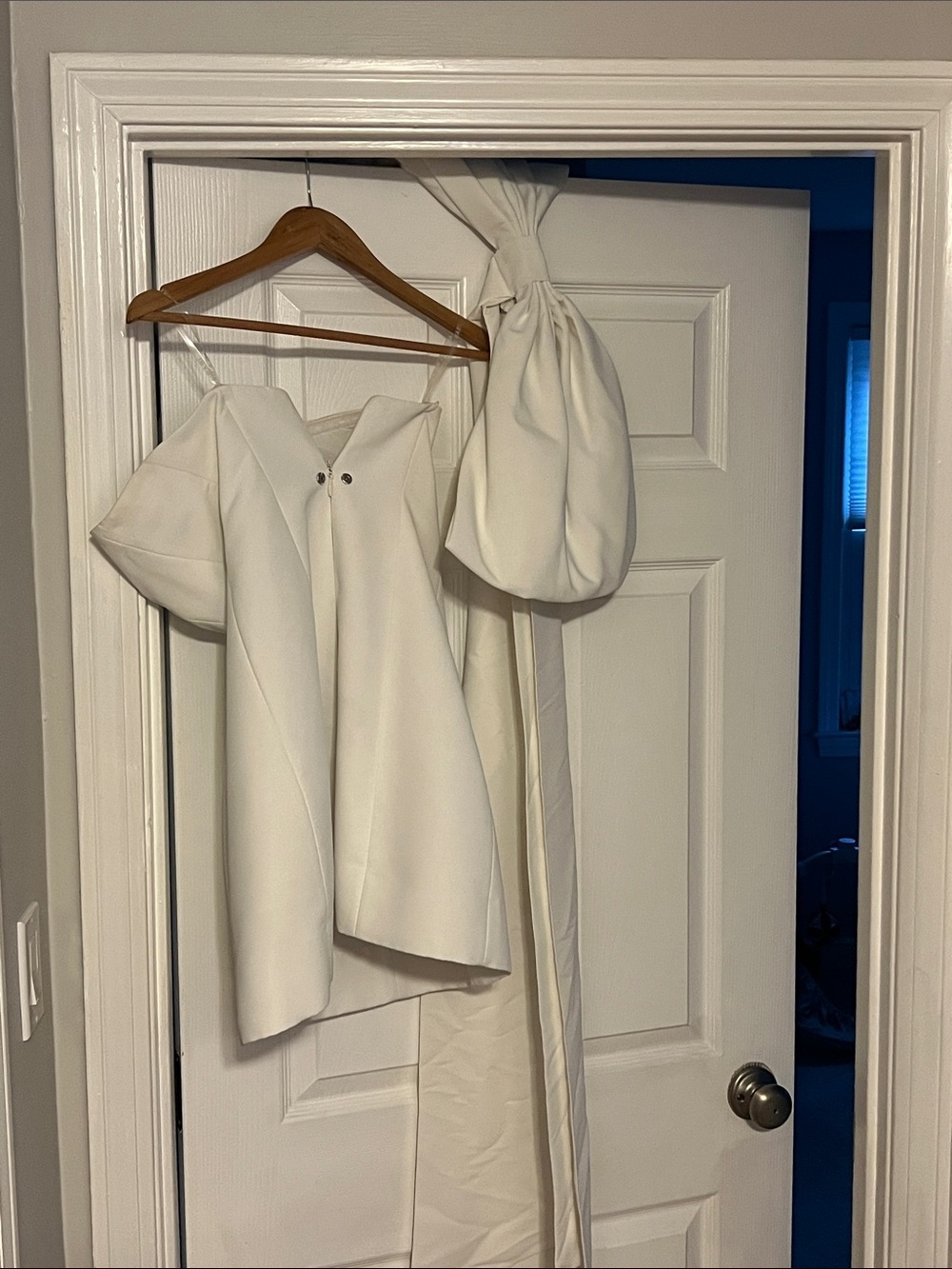 Sachin + Babi Off-Shoulder White Mini Dress